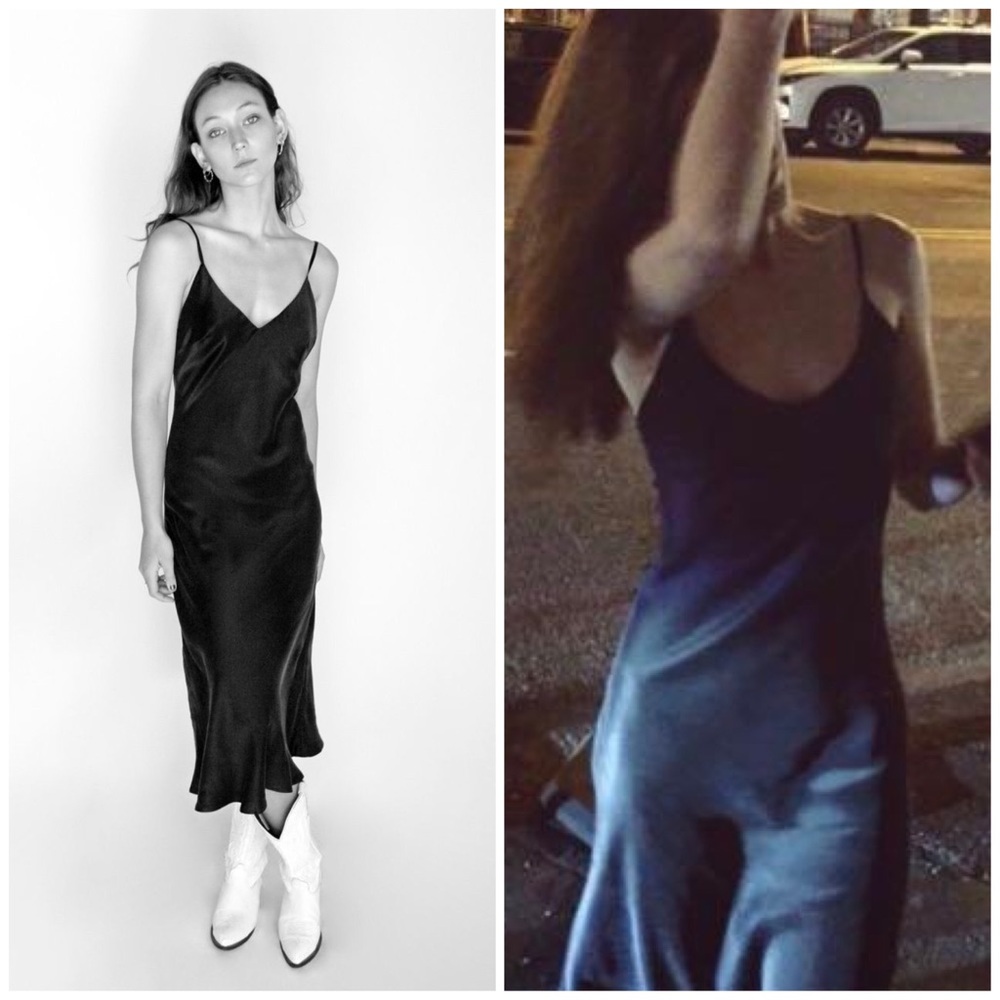 REALISATION PAR 1996 SILK MAISON SLIP DRESS STONE FOX ANINE BING ZIMMERMANN ZARA - Picture 3 of 12